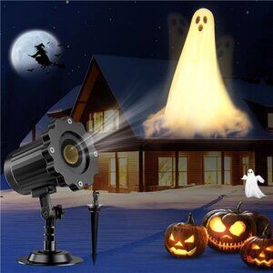 Halloween Projector Lights Outdoor,3D Dynamic Ghost Decorations Light, 2025